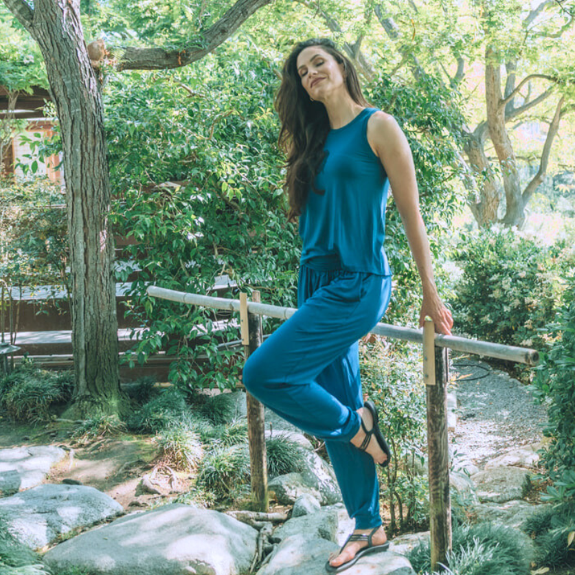 Bamboo Essential Pant - Ocean