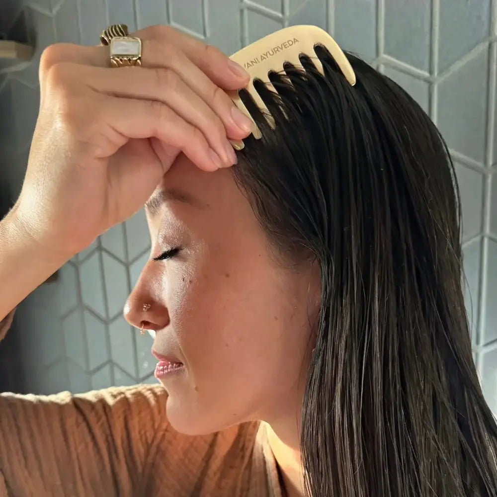 Kansa Comb | Ayurvedic Tool for Hair Growth & Scalp Health