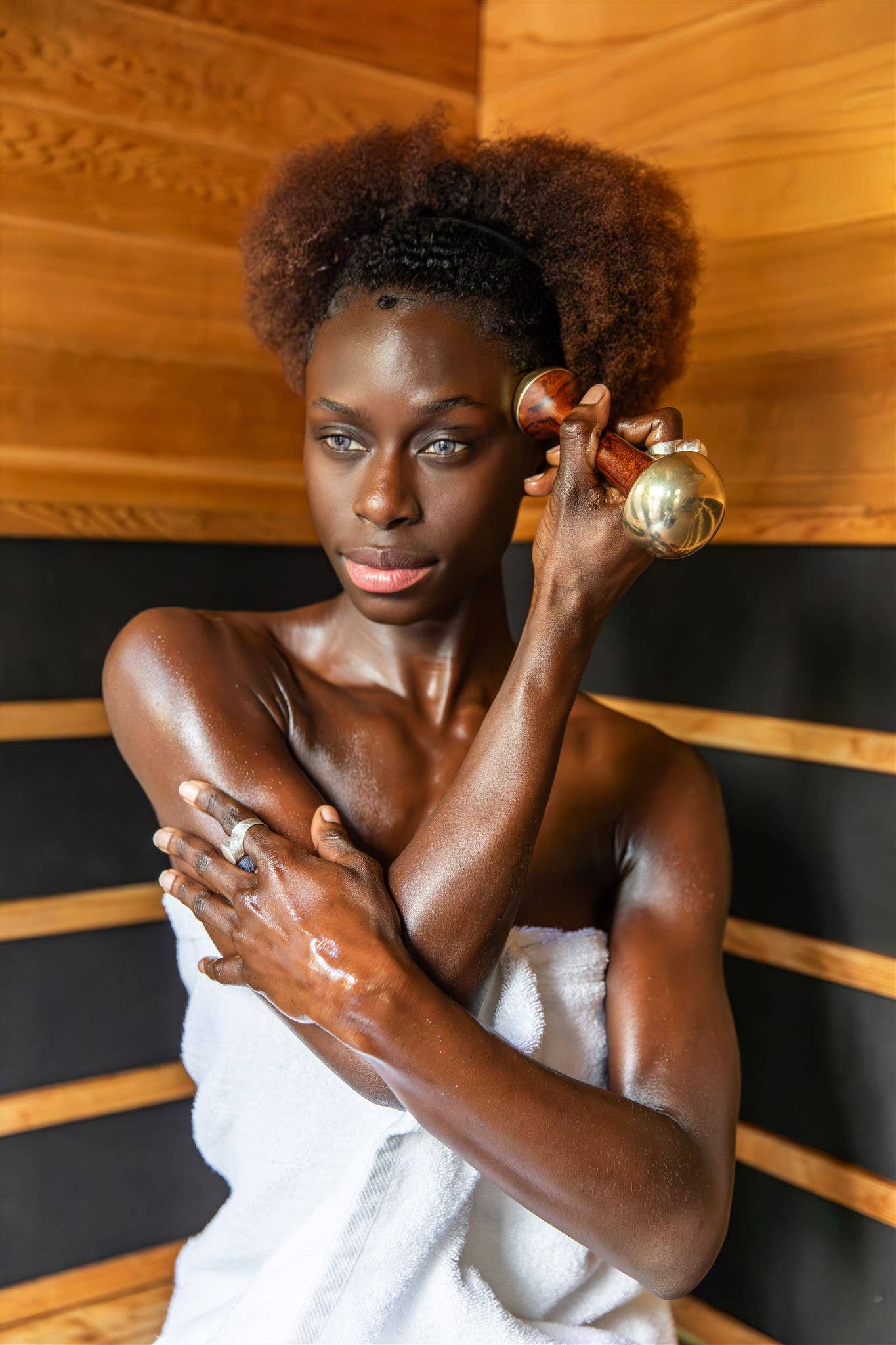 Dual-Dome Kansa Wand | Ayurvedic Tool for Detoxification